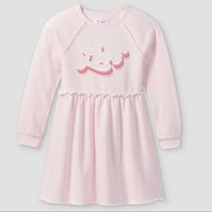 Grayson Threads Girls' Long Sleeve Crewneck Fleece Dress NWT S